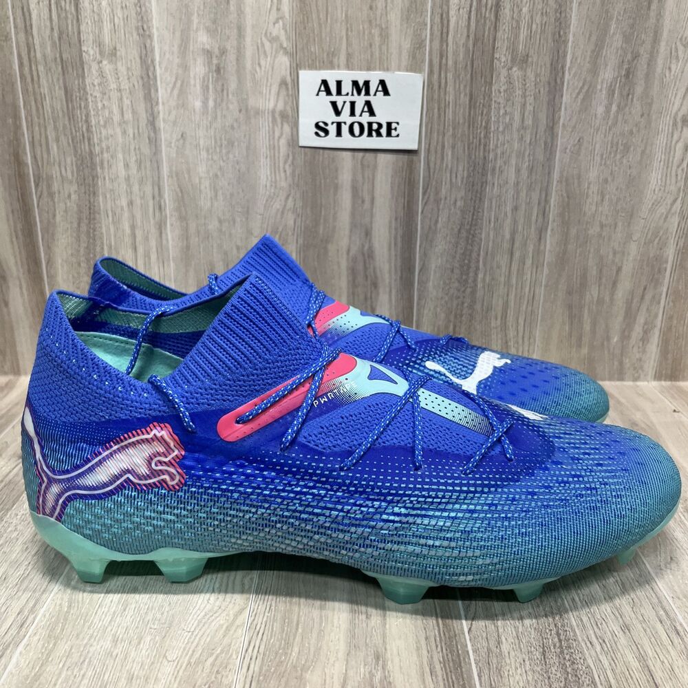 Puma Future 7 Ultimate FG AG Blue Green Soccer Cleats 107916-01 Men’s Sz 13